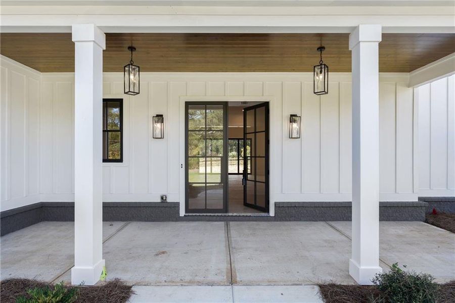 Exterior details and patio area of a home in , Woodstock (Image 34).