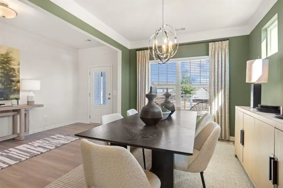 Furnished interior view inside a new home in The Stiles, Cartersville (Image 5).