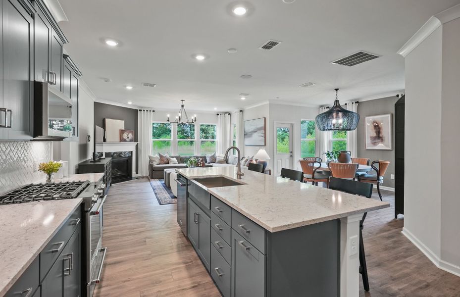 Beautiful Open Kitchen with an Island Beautiful Open Kitchen with an Island