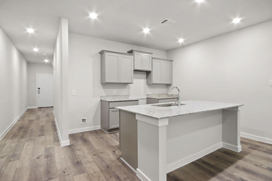 Furnished interior view inside a new home in Lakes at Crockett Martin, Conroe (Image 8).