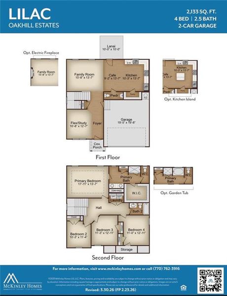 2D floor plan layout of this home in Oakhill Estates, Adairsville, GA (Image 3).