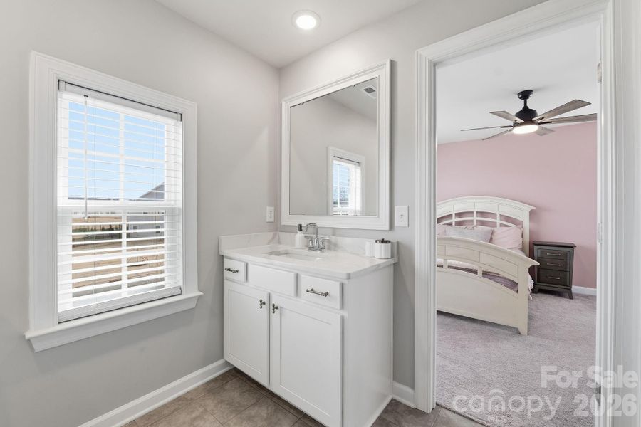 Shared Second Level Jack-And-Jill Bathroom