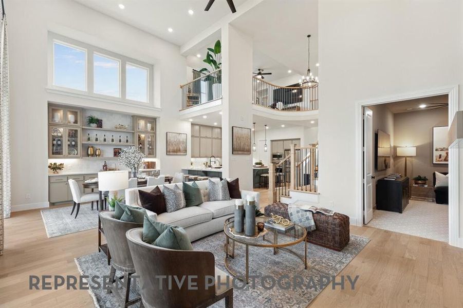 Furnished interior view inside a new home in Mosaic, Celina (Image 23).