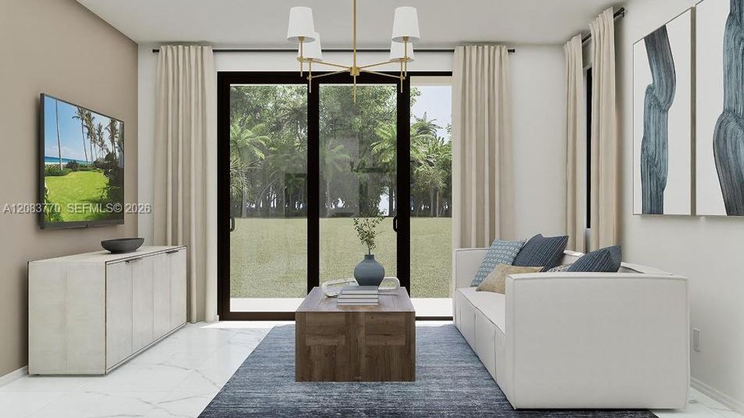 Furnished interior view inside a new home in Solterra, Sunrise (Image 6).