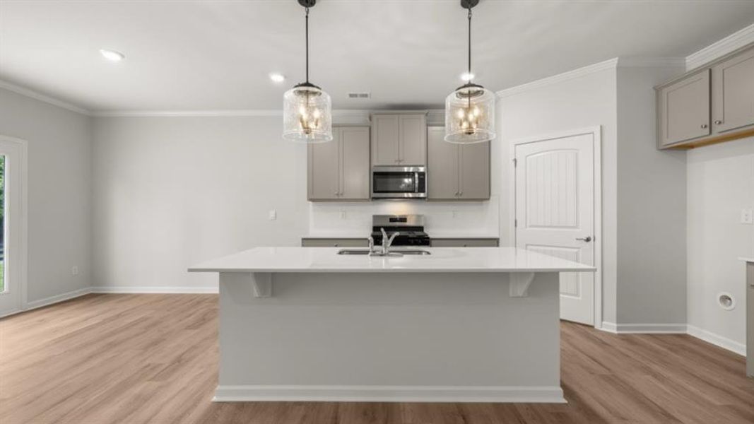 Furnished interior view inside a new home in Fairway 17 at Mirror Lake, Villa Rica (Image 12). Furnished interior view inside a new home in Fairway 17 at Mirror Lake, Villa Rica (Image 12).