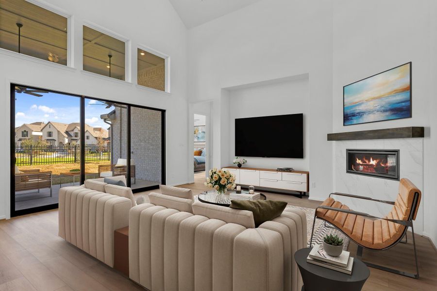 Furnished interior view inside a new home in , Spring (Image 10).