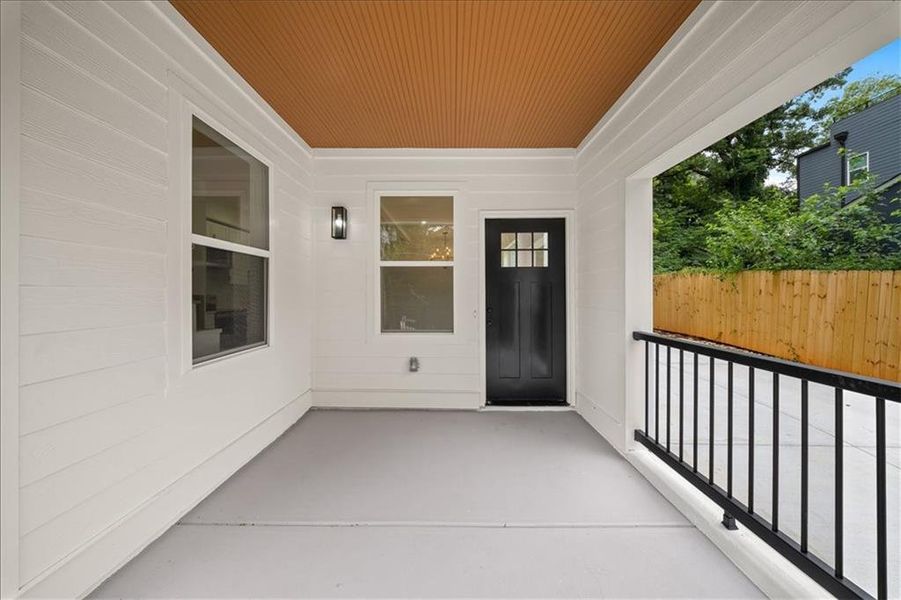 Exterior details and patio area of a home in , Atlanta (Image 27).