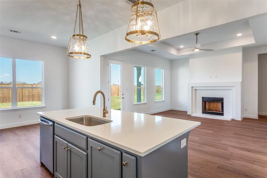 Furnished interior view inside a new home in Settler’s Glen, New Fairview (Image 4).