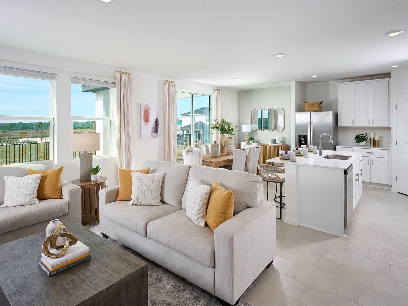 Furnished interior view inside a new home in Wynnstone - Classic Series, Davenport (Image 6).