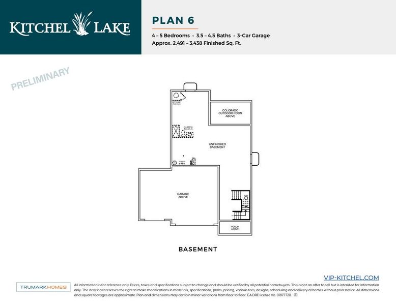 Kitchel Lake Plan 6 Floor Plan