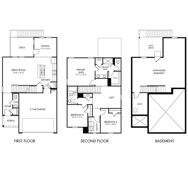 2D floor plan layout for the Dallas Basement by Meritage Homes in Avalon - Reserve Series, Conyers, GA (Image 3). 2D floor plan layout for the Dallas Basement by Meritage Homes in Avalon - Reserve Series, Conyers, GA (Image 3).