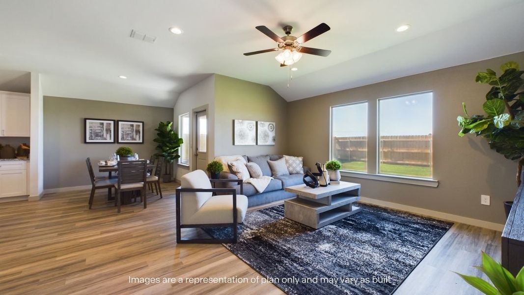Furnished interior view inside a new home in Allen Farms, Lubbock (Image 13).