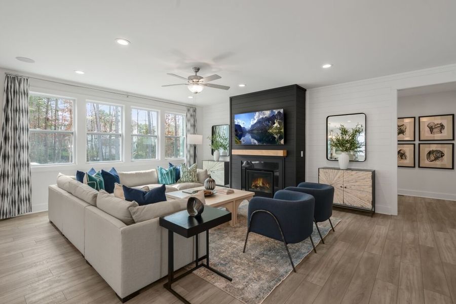 Representative furnished interior of a home built from the Prescott by Mattamy Homes in Magnolia Park, Garner (Image 8). Representative furnished interior of a home built from the Prescott by Mattamy Homes in Magnolia Park, Garner (Image 8).