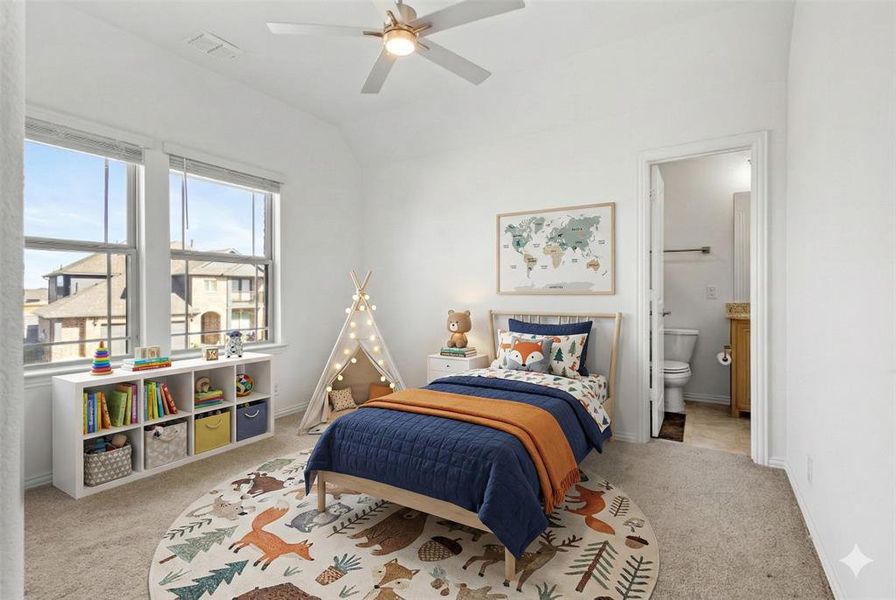 Upstairs Bedroom 1 Virtually Staged