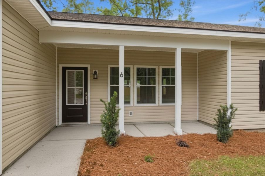 Exterior details and patio area of a home in , Yemassee (Image 2). Exterior details and patio area of a home in , Yemassee (Image 2).