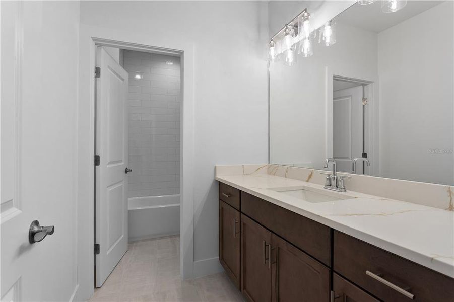 Furnished interior view inside a new home in , Tampa (Image 10).