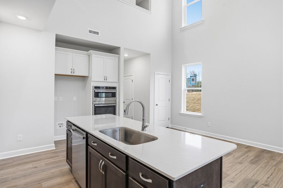 Furnished interior view inside a new home in Ovation at Sweetbrier, Durham (Image 12). Furnished interior view inside a new home in Ovation at Sweetbrier, Durham (Image 12).
