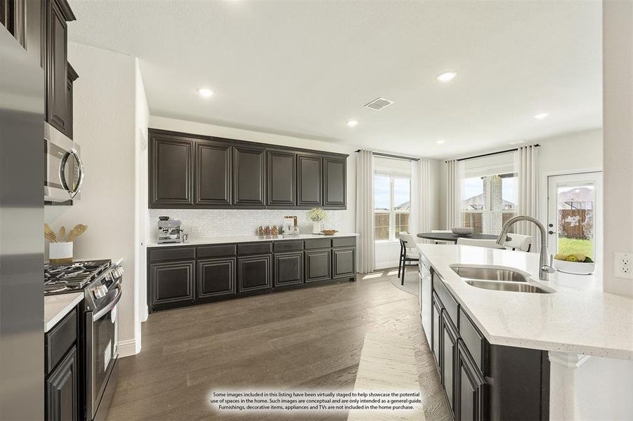 Furnished interior view inside a new home in Homestead at Daniel Farms Phase 2, DeSoto (Image 13). Furnished interior view inside a new home in Homestead at Daniel Farms Phase 2, DeSoto (Image 13).