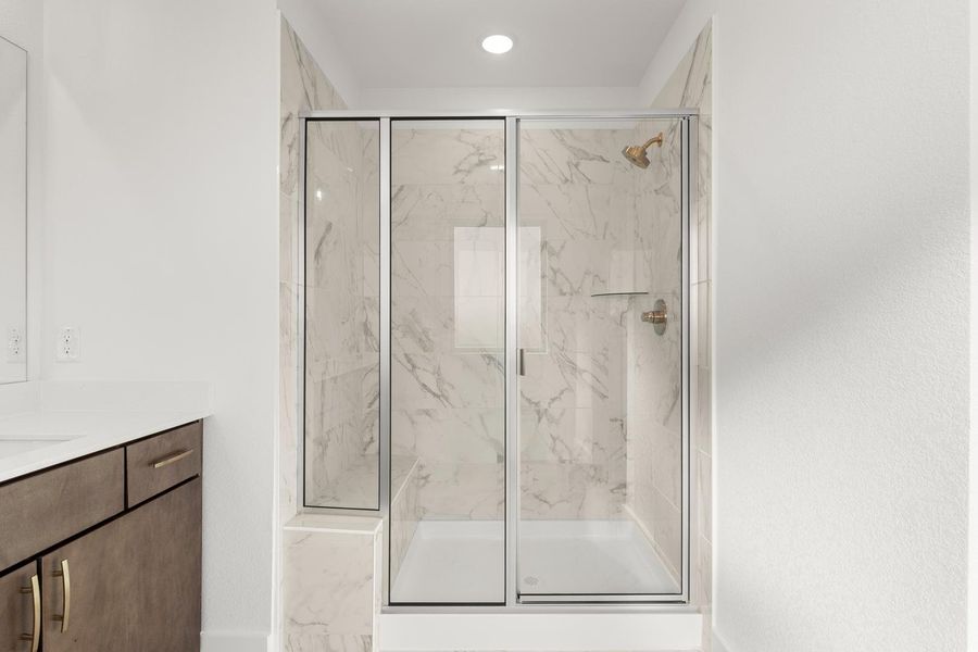 Furnished interior view inside a new home in Garden Collection at Union Park, Little Elm (Image 10).