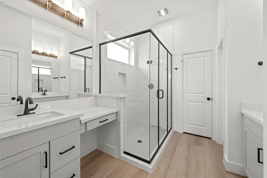 *REPRESENTATIONAL PHOTO* Trendy Main Shower With Hand Selected Tile