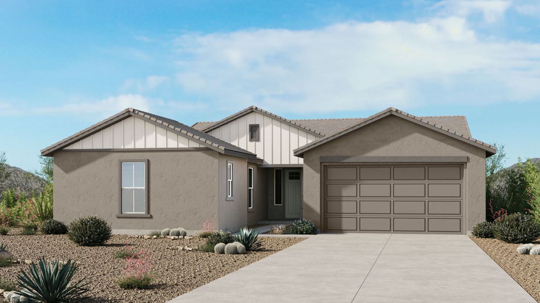 Representative exterior photo of a completed home built from the Everglade by Taylor Morrison in Ladera Trails, Peoria, AZ (Image 4).