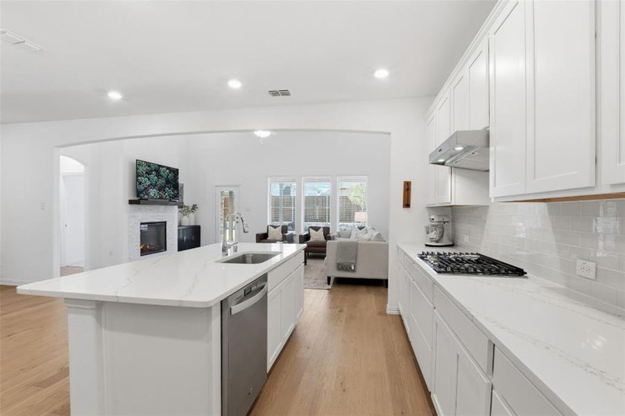 Furnished interior view inside a new home in Whitewing Trails, Princeton (Image 20).