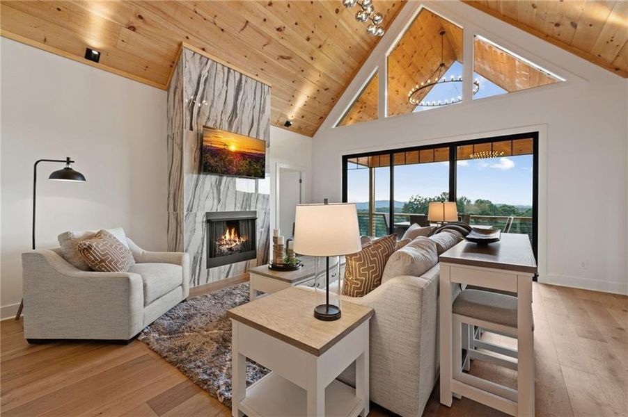 Furnished interior view inside a new home in , Morganton (Image 44).