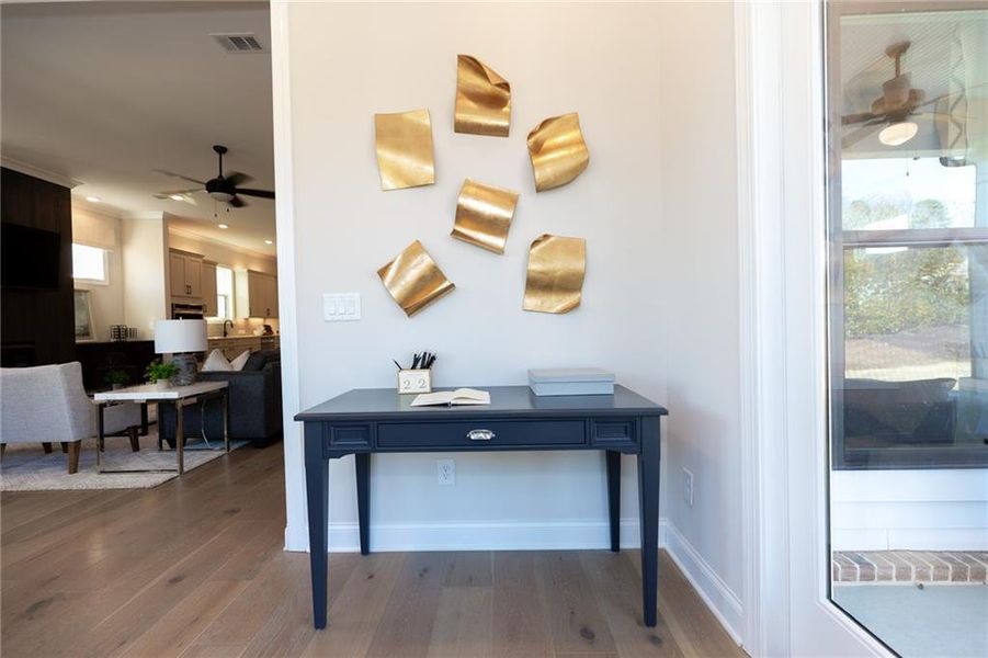 Furnished interior view inside a new home in Aberdeen, Hoschton (Image 28).