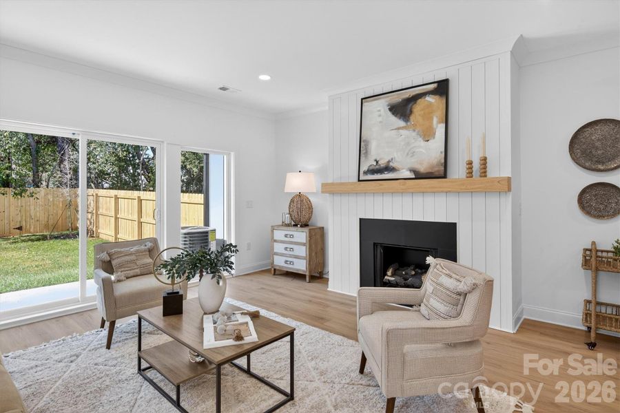 Furnished interior view inside a new home in , Charlotte (Image 19).
