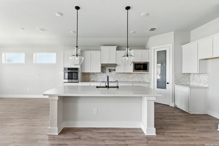 Furnished interior view inside a new home in Alsatian Oaks, Castroville (Image 6).