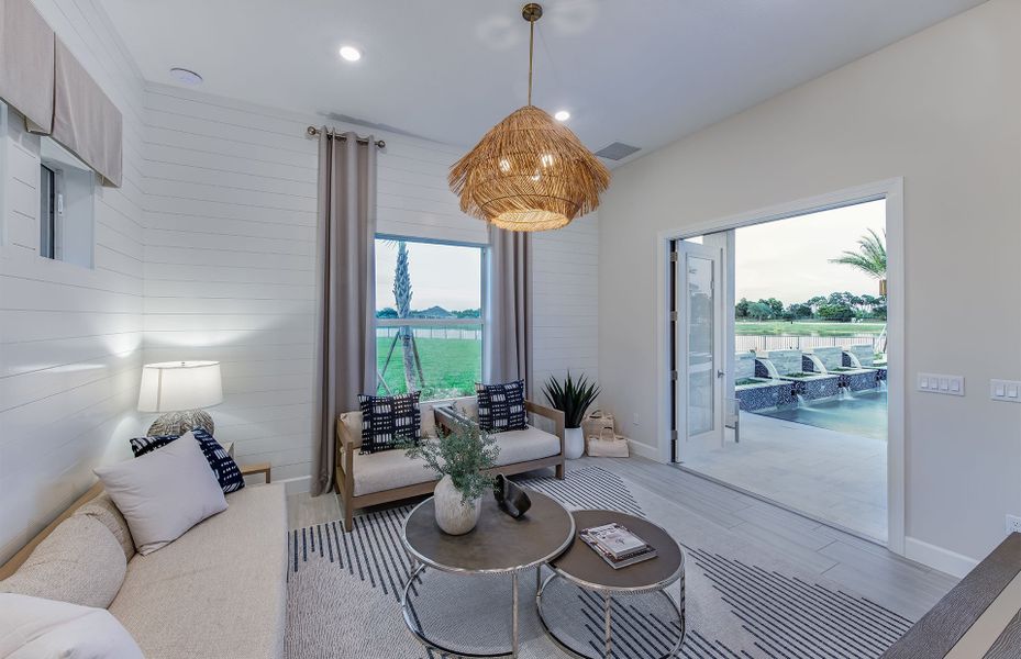 Representative furnished interior of a home built from the Livingston II Grande by DiVosta in Amara, Lake Worth (Image 19). Representative furnished interior of a home built from the Livingston II Grande by DiVosta in Amara, Lake Worth (Image 19).