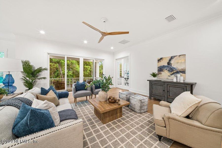 Furnished interior view inside a new home in , Jacksonville (Image 60).