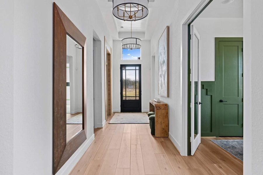 Representative furnished interior of a home built from the Lauren by Chesmar Homes in Wood Leaf Reserve, Tomball (Image 5).