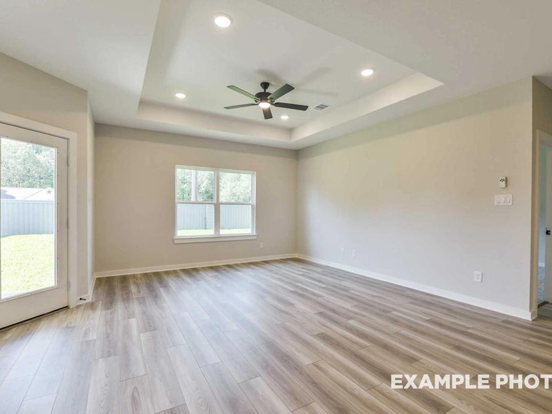 Representative unfurnished interior of a home built from the The Daphne F by Davidson Homes LLC in Sundance Cove, Crosby (Image 12). Representative unfurnished interior of a home built from the The Daphne F by Davidson Homes LLC in Sundance Cove, Crosby (Image 12).
