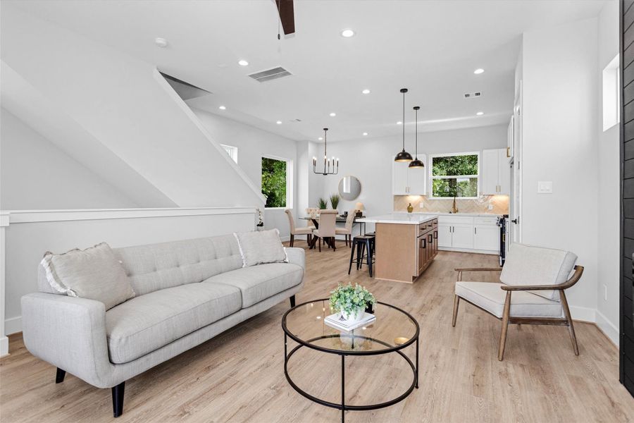 Furnished interior view inside a new home in , Houston (Image 29).