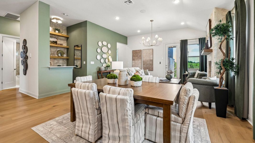 Representative furnished interior of a home built from the Oleander by DRB Homes in Devine Landing, Leander (Image 11). Representative furnished interior of a home built from the Oleander by DRB Homes in Devine Landing, Leander (Image 11).