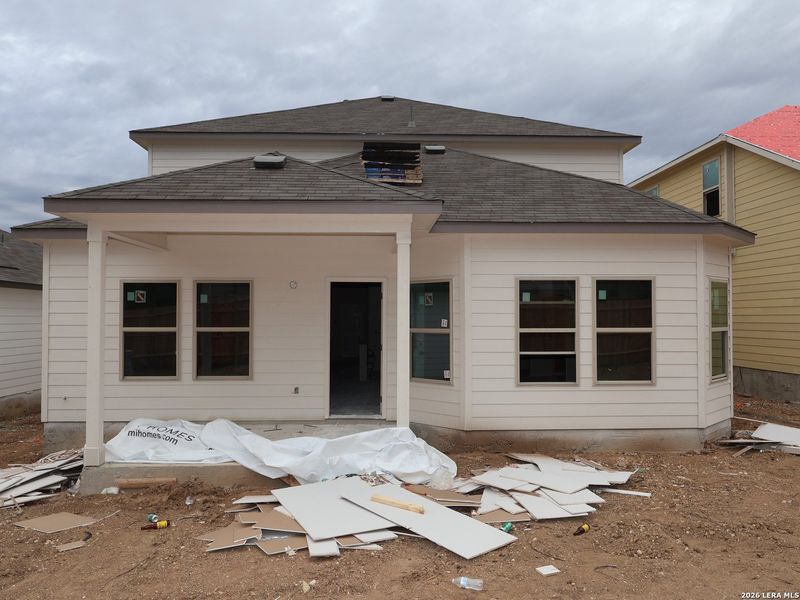 In-progress construction of a new home in Agave, San Antonio, TX (Image 38).