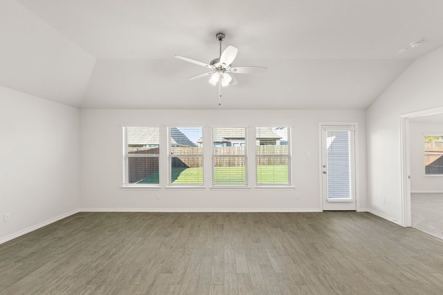 Front exterior of a new home in De Berry Reserve, Royse City, TX, highlighting curb appeal (Image 16).