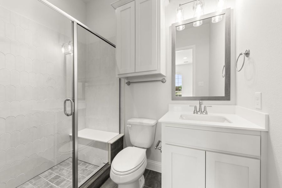 Representative furnished interior of a home built from the Jordan by Windsor Homes in Nelson Lake Estates, Rockwall (Image 8).