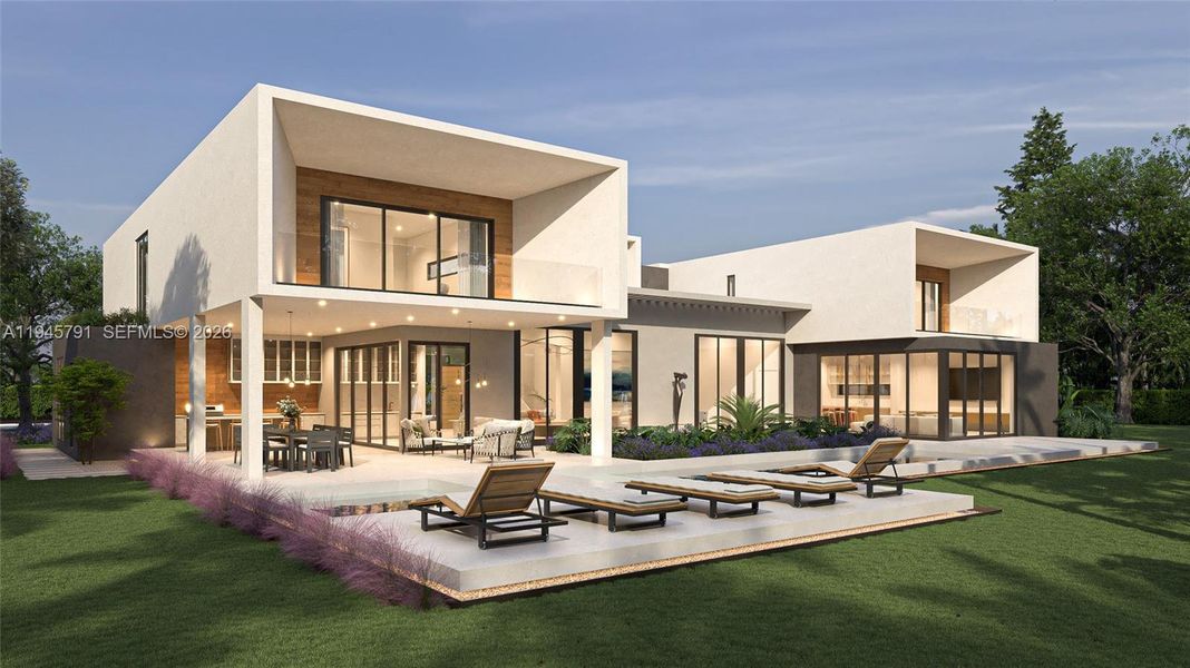 Exterior details and patio area of a home in , Pinecrest (Image 3).