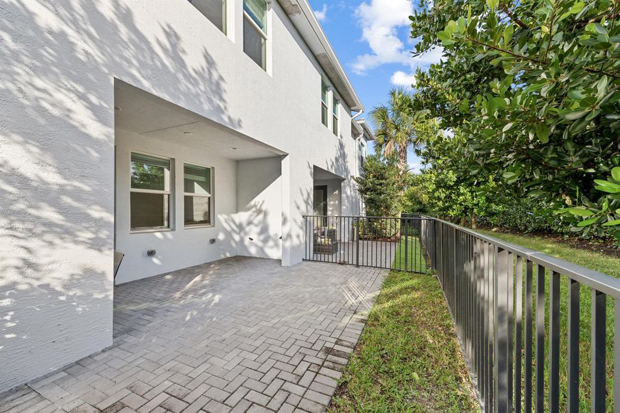 Exterior details and patio area of a home in , Westlake (Image 4). Exterior details and patio area of a home in , Westlake (Image 4).