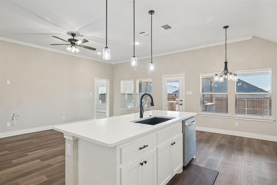 Furnished interior view inside a new home in , Greenville (Image 11). Furnished interior view inside a new home in , Greenville (Image 11).