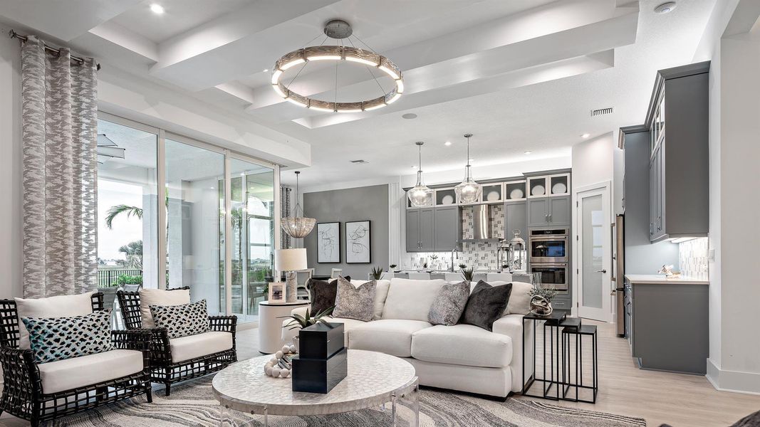 Furnished interior view inside a new home in Astor Creek Golf & Country Club, Port St. Lucie (Image 25).