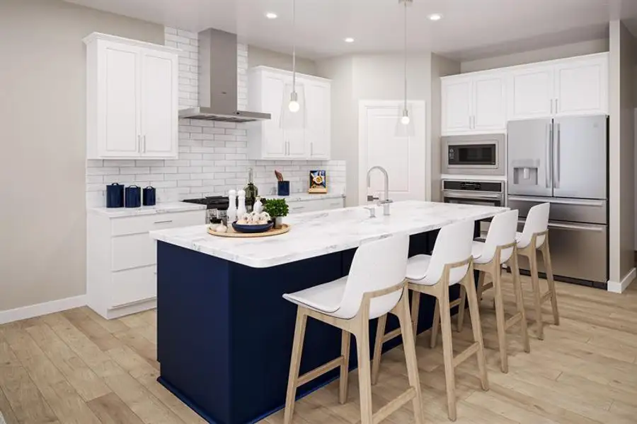 Furnished interior view inside a new home in Seminole Palms Single-Family Homes, Palm Coast (Image 2).