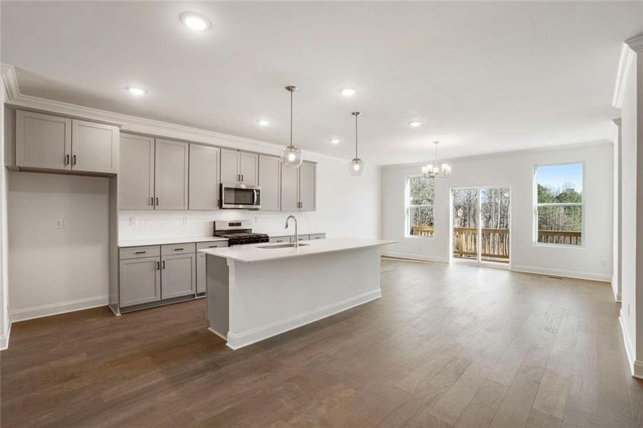 Furnished interior view inside a new home in , Sugar Hill (Image 12).