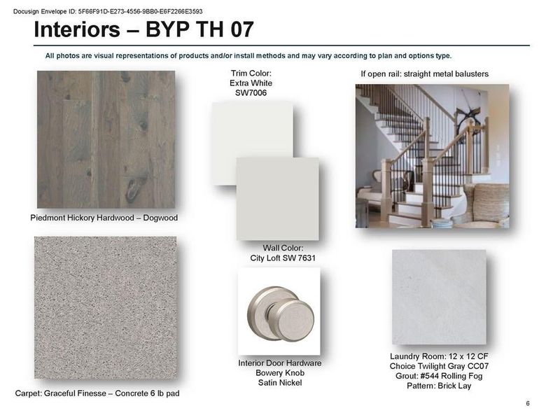 Interior selections included hardwood flooring in all main level living areas, hallways and Bedroom 3 on terrace level- carpet in bedrooms