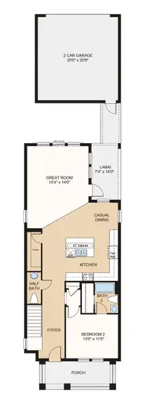 2D floor plan layout of this home in Harvest at Ovation, Winter Garden, FL (Image 3). 2D floor plan layout of this home in Harvest at Ovation, Winter Garden, FL (Image 3).