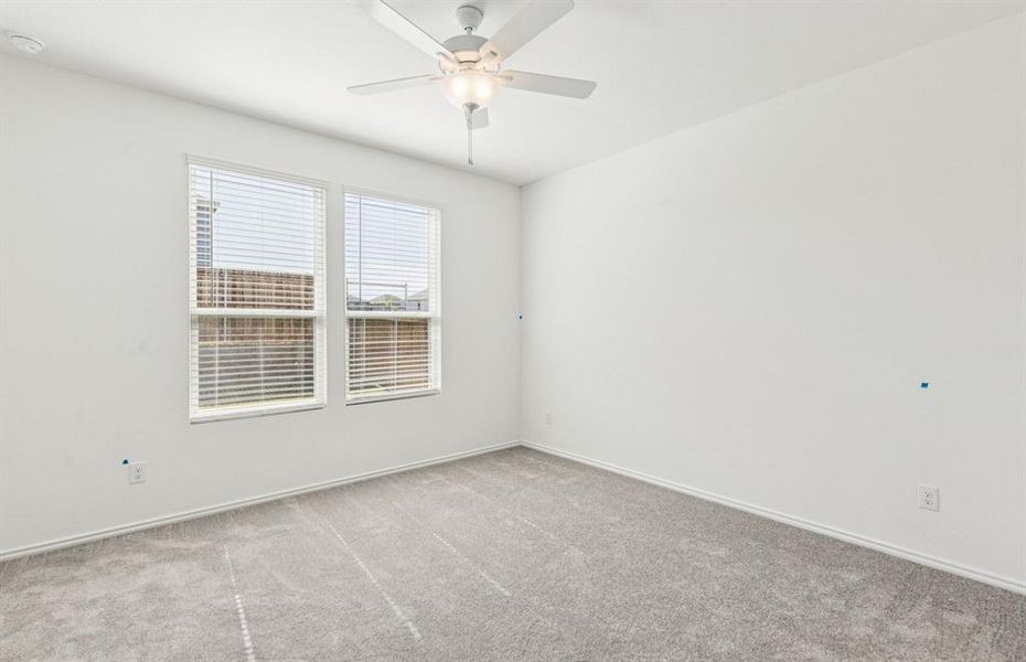 Elegant owner's suite with tray ceiling *real home pictured Elegant owner's suite with tray ceiling *real home pictured