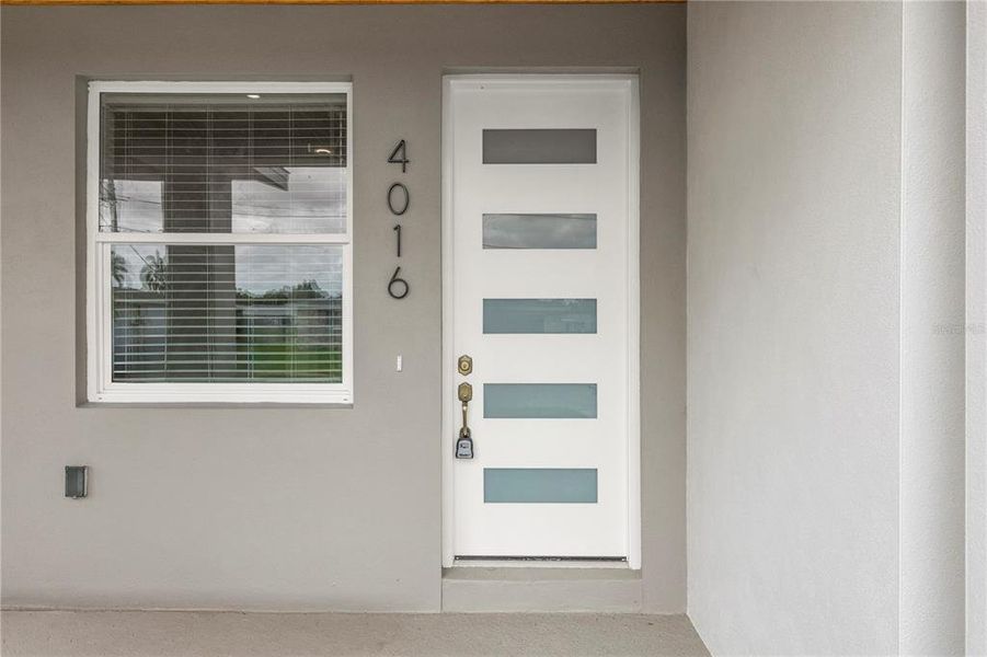 Exterior details and patio area of a home in , Holiday (Image 21). Exterior details and patio area of a home in , Holiday (Image 21).