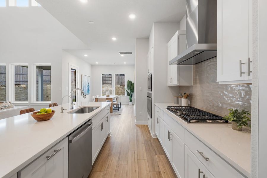 Furnished interior view inside a new home in Park Collection at Lariat, Liberty Hill (Image 11).